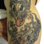 tatuaż przed użyciem lasera